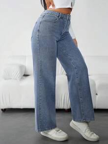 Pantalon de mujer pantalón de mujer pantalones para mujer pantalón pantalones de dama pantalones baggy - Gris - Ver 2