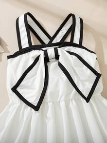 Souflis Souflis Váy đầm ren trắng thanh lịch kiểu Pháp cổ điển mới cho bé gái, thích hợp mặc đi học, đi chơi, dự tiệc và nhiều dịp khác nhau, váy cho bé gái - trắng - Xem 7