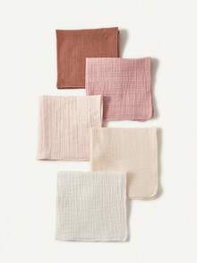 Cozy Pixies Pacote com 5 unidades de toalhas de ombro finas de algodão puro para bebês, ideais para primavera e verão. Também funcionam como babador multifuncional para recém-nascidos e estão disponíveis em diversas cores. Adequadas para todas as estações do ano e possuem certificação Oeko-Tex. - Multicolorido - Ver 8