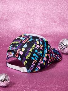 THE POWERPUFF GIRLS X SHEIN Boné de beisebol feminino - Branco - Ver 3
