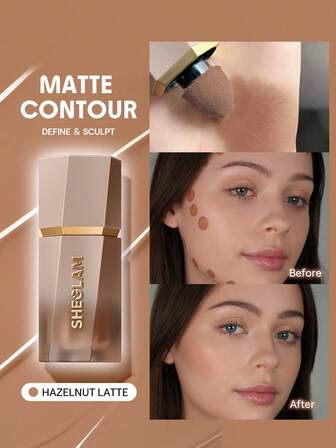 Sun Sculpt Liquid Contour-Hazelnut Latte Contour Liquid Non-Greasy Long Lasting Natural Bronzer Contouring Weightless Contour Brand Beauty Makeup Face Paint Cosmetic For Women Girls Perfect For Fall Winter Ideal For Y2K Fancy Fashion Suitable For Birthday Christmas Present Party Ready Best Color