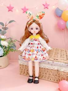 A 12 Inch 30CM BJD Doll Full Set With Clothes 30 Removable Joints Body DIY Girl Toys For Kids Birthday Gift,Home Decoration,Boys Toys,Cute Doll,Fashion Dolls