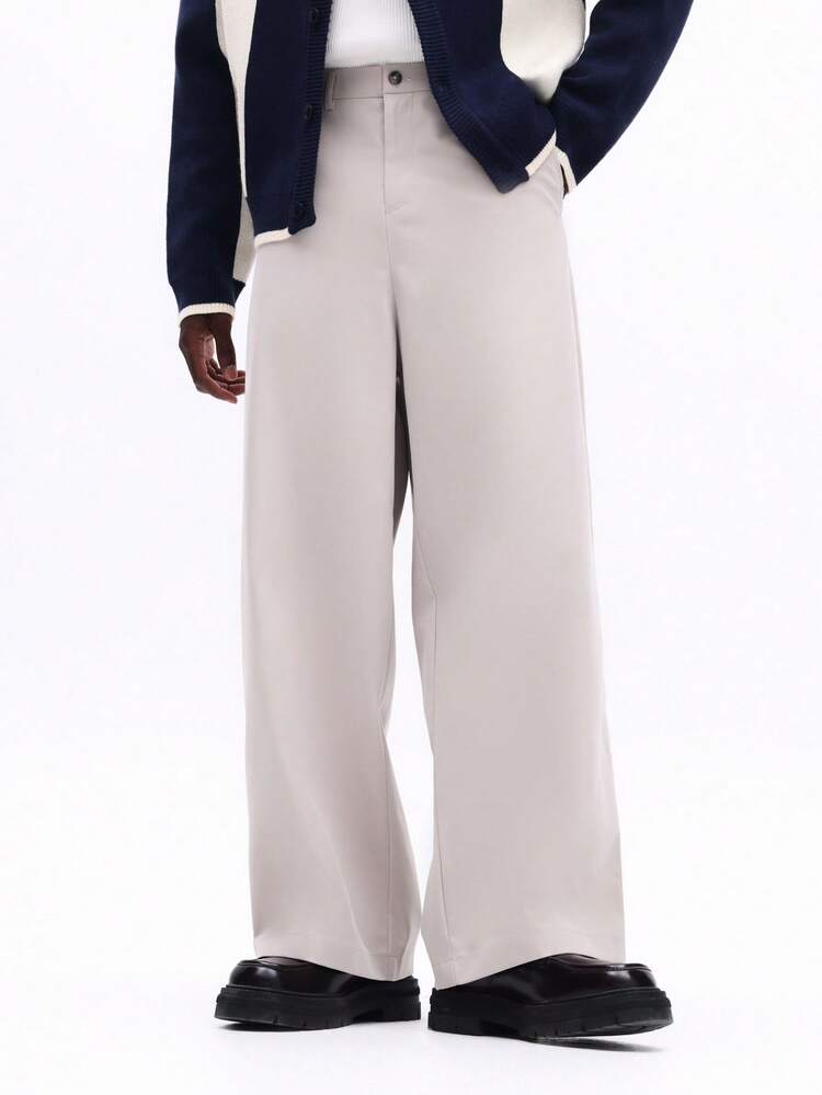 Wide Leg Barrel Fit Pants