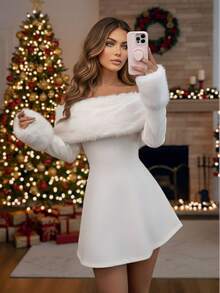 Women Midi Dresses - blanco - View 1