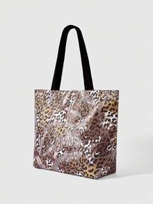 ROMWE Grunge Punk Women Tote Bags - Coffee - View 2
