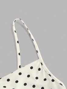 SHEIN X Garcia Sisters SHEIN MOD Đầm cổ xếp ly cho nữ, Trang phục mùa thu, Đầm Valentine cho nữ, Đầm dạ hội hóa trang, Đầm thanh lịch cho nữ - trắng - Xem 3