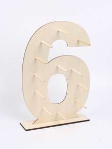 1Set Number 0-9 Wooden Doughnut Display Stand Holder Board,Birthday Party Table Decor Shower Wedding Gender Reveal Party Supplies