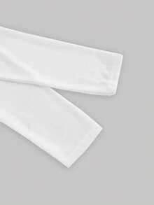 SHEIN MOD 白色不对称褶皱长袖连衣裙，华丽浪漫，女士早午餐装扮