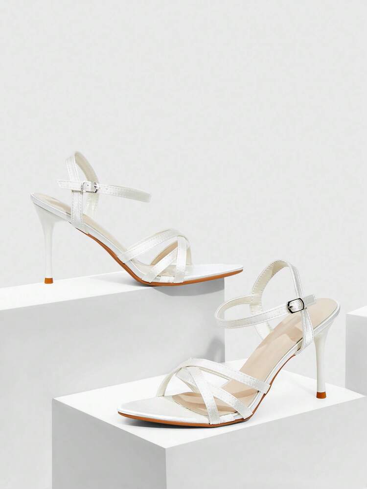 CUCCOO SZL Women's Fashionable, Versatile And Elegant Heeled Sandals For Commuting Spring Shoes