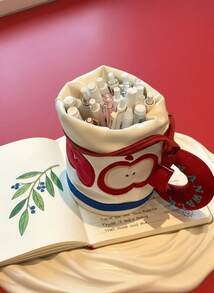 Joivida Minimalist Apple Pencil Case - Large-Capacity School And Office Organizer With A Cute Red Apple Pattern, Compatible With Pens, Pencils, And Markers - A Desktop Decoration For Students And Teachers, Worthy Stationery Storage, Fun Design, And Side Mesh Pockets.