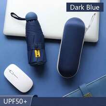 1 pieza Paraguas mini portátil tipo cápsula - Paraguas de viaje multifuncional resistente al agua y protección UV - Multicolor - Ver 18