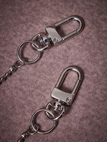 HARRY POTTER X SHEIN 1 pieza Cadena de cintura casual con estampado de dibujos animados lindo y de moda para mujeres, versátil y de alta gama, también adecuado como dije para bolso, fiesta, concierto, festival - Platino - Ver 4