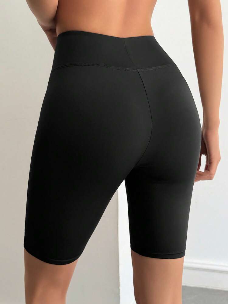 Elastic Outdoor Casual Letter Print Sports Leggings