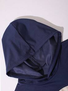 Vacaura 2pcs/Set Fashionable Tween Boys Hooded Sweatshirt With Contrast Color Splicing And Sweatpants Casual Sports Outfit