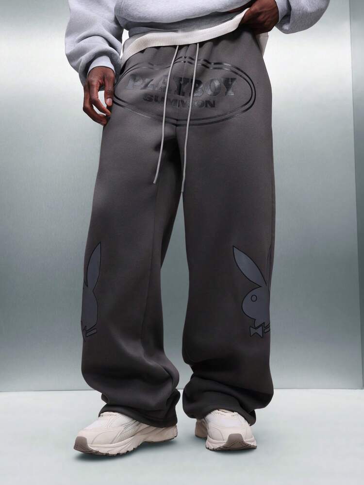 PLAYBOY X SUMWON Wide Leg Sweatpants With Graphics