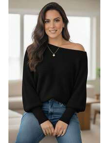 Sueter de mujer maxima comodidad elegante de calidad para este invierno el sueter perfecto - Negro - Ver 5
