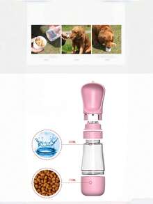 1 件便携式狗狗水瓶和碗分配器 - 让您的宠物在外出时保持水分充足,狗狗用品,狗狗,宠物