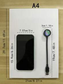 小型投影灯 - USB供电变色LED日落夜灯，家居装饰，圣诞节，派对，放松和冥想 - 彩色 - 查看 2