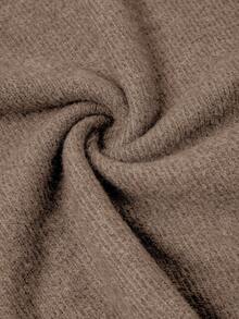 Ellevyn 丝绒扭结紧身连衣裙，女士圣诞连衣裙，女士绿色圣诞连衣裙 - 卡其色 - 查看 5