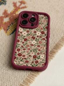 Cirelle 1 件勃艮第渐变极简印花手机壳适用于 16、15 Pro Max、14 Plus、13、12、11 ProMax，白色时尚防尘保护套，创意节日礼物兼容三星系列防水防震防摔防刮 - 彩色 - 查看 1