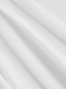 SHEIN MOD Váy không tay xếp ly cổ chữ V màu trơn cho nữ, Váy mùa thu, Trang phục tiệc độc thân, Váy cưới cho nữ, Váy dạ hội, Váy dạ hội, Váy dự tiệc cưới mùa thu, Váy dài màu trắng - trắng - Xem 3