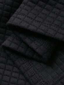 DAZY Áo khoác vest viền bèo nhún một hàng khuy trơn màu dành cho bé gái tuổi mới lớn - màu đen - Xem 8
