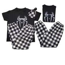 Dúo de pijama de pareja de temporada teddy unitalla 2 jogger 1 top y 2 playeras divertidas - Marrón - Ver 4