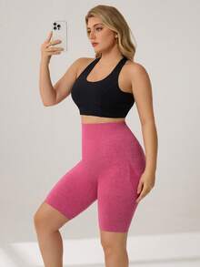 Auralis Quần short thể thao Bermuda Athleisure 3pac cỡ lớn dành cho nữ có thiết kế túi và kiểm soát bụng, quần short liền mạch dành cho nữ, quần short thun bó kiểm soát bụng, quần bó kiểm soát bụng, quần nỉ bó kiểm soát bụng - Nhiều màu - Xem 5