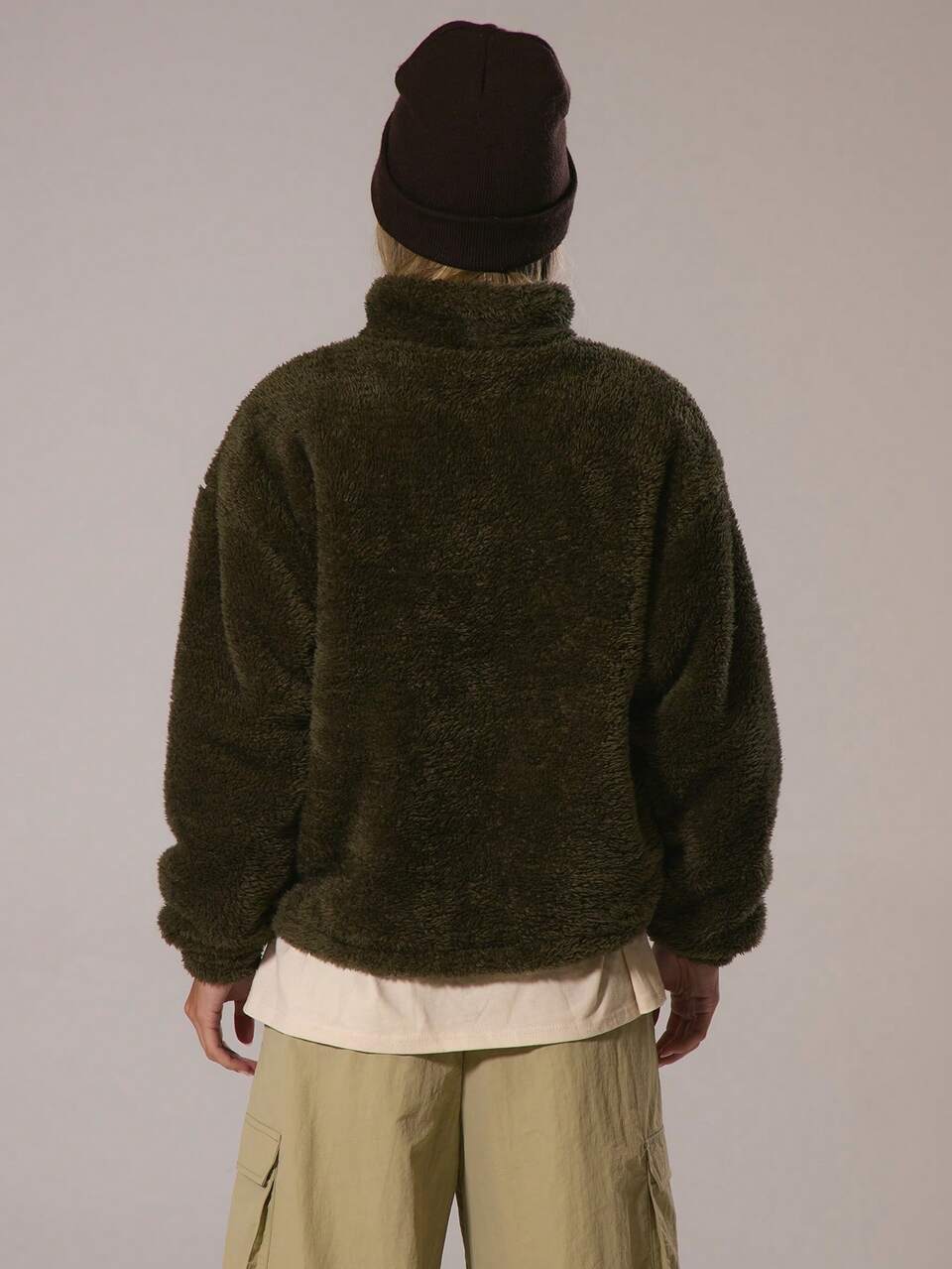 Active Oversized Zip Through Soft Fleece Jacket Padel Winter Wear Gym Workout Explorer