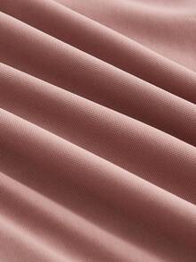 SHEIN MOD Vestido ajustado de malla con hombros descubiertos y drapeado - Rosa vieja - Ver 5