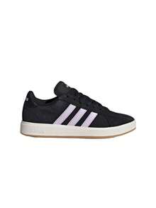 Adidas Grand Court Base 00s Women's Shoes Core Black / Ice Lavender / Off White JQ3596 - CBLACK/ICELAV/OWHITE - 查看 1