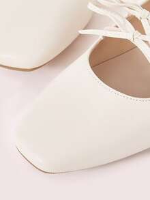 CUCCOO DOLLMOD Giày lười đế bằng họa tiết nơ đa năng thường ngày dành cho nữ - Màu be - Xem 8