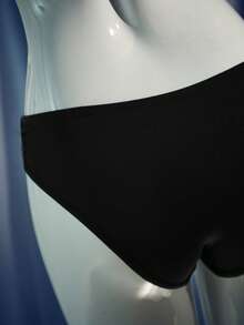 MidnightGlam 1pc Women's Metallic Butterfly Side Thong Panty