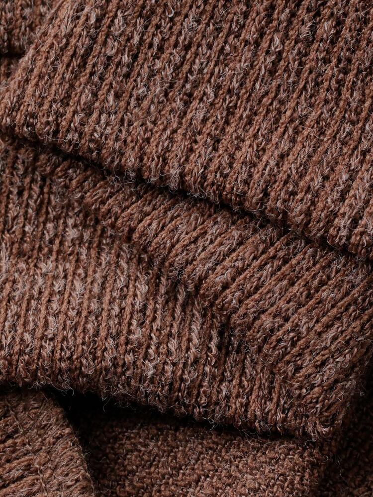 Girls Collared Knit Sweatshirt