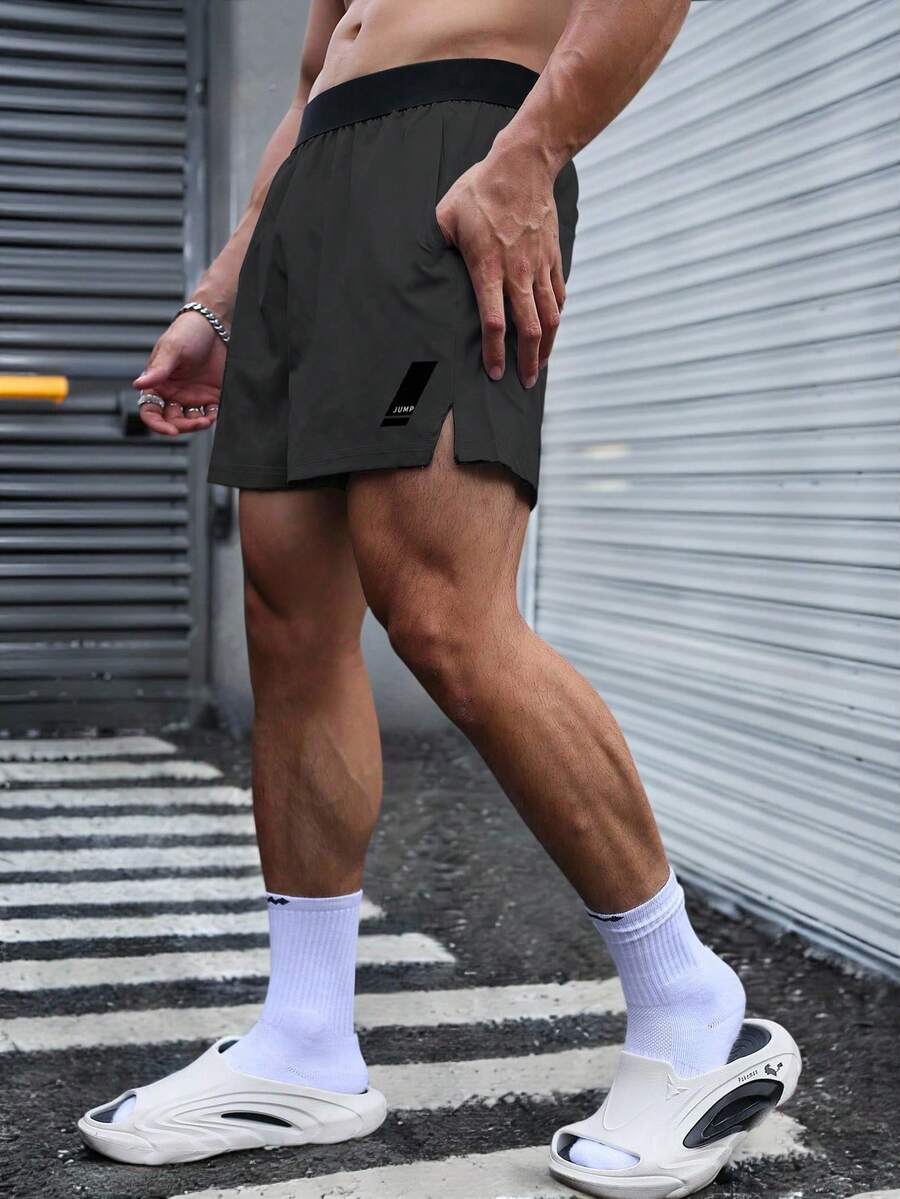 Gym Rark 男士休闲健身运动短裤,简约时尚,适合日常穿着,灰色,轻便透气。 - 深灰色 - 查看 1