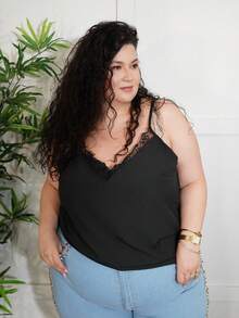 Truni Plus Size Women Rivets Pocket Design Casual Flare Leg Jeans, For Pear & Triangle Body Shape - Blue - View 4