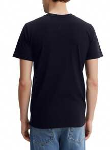 Tommy Hilfiger Men's Short Sleeve Shirt Navy Blue - Desert sky - View 2