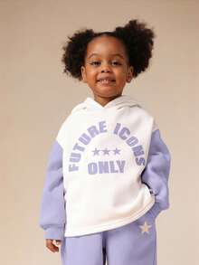 Bộ đồ thể thao SUMWON cỡ lớn in hình biểu tượng tương lai gồm áo hoodie và quần ống rộng, thích hợp cho trẻ em mặc thường ngày hoặc đi nghỉ mát. - Nhiều màu - Xem 3