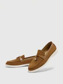 CUCCOO BIZCHIC Sepatu Loafer Kasual Nyaman Berbahan Suede Warna Cokelat Muda untuk Wanita, Cocok untuk Bepergian, Aktivitas Luar Ruangan, Belanja, Kerja, dan Pemakaian Sehari-hari untuk Natal. - Unta - View 10