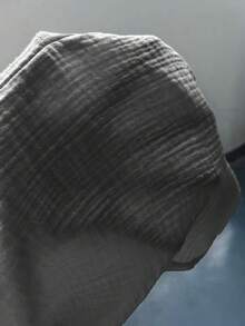 Flirla Quần ống đứng cotton cạp siêu thấp thường ngày cho nữ - Màu xám đen - Xem 7