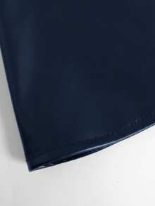 SHEIN Clasi 大码女式极简收腰中长款外套，适合通勤，秋冬季穿着 - 藏蓝色 - 查看 6