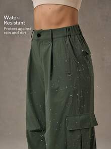 OutZeal 女士防水工装户外裤 露营徒步 - 墨綠色 - 查看 2