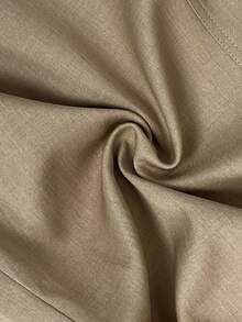 Muchica 女士时尚优雅双排扣束带风衣法式风衣女装风衣秋冬女装风衣 - 卡其色 - 查看 7