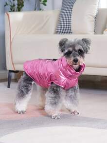 PETSIN Wear Splash Proof Vest And Give Your Beloved Pet A Warm 'little Padded Coat'. Keep The Cold At Bay And Keep Warm. Available In Multiple Colors - bright pink. - View 9