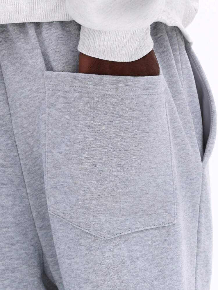 Flare Leg Sweatpants With Red Branding