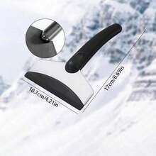 1件装汽车除雪铲，汽车玻璃除冰刮刀，车窗玻璃除冰工具，挡风玻璃除冰刮刀 - 黑色 - 查看 11