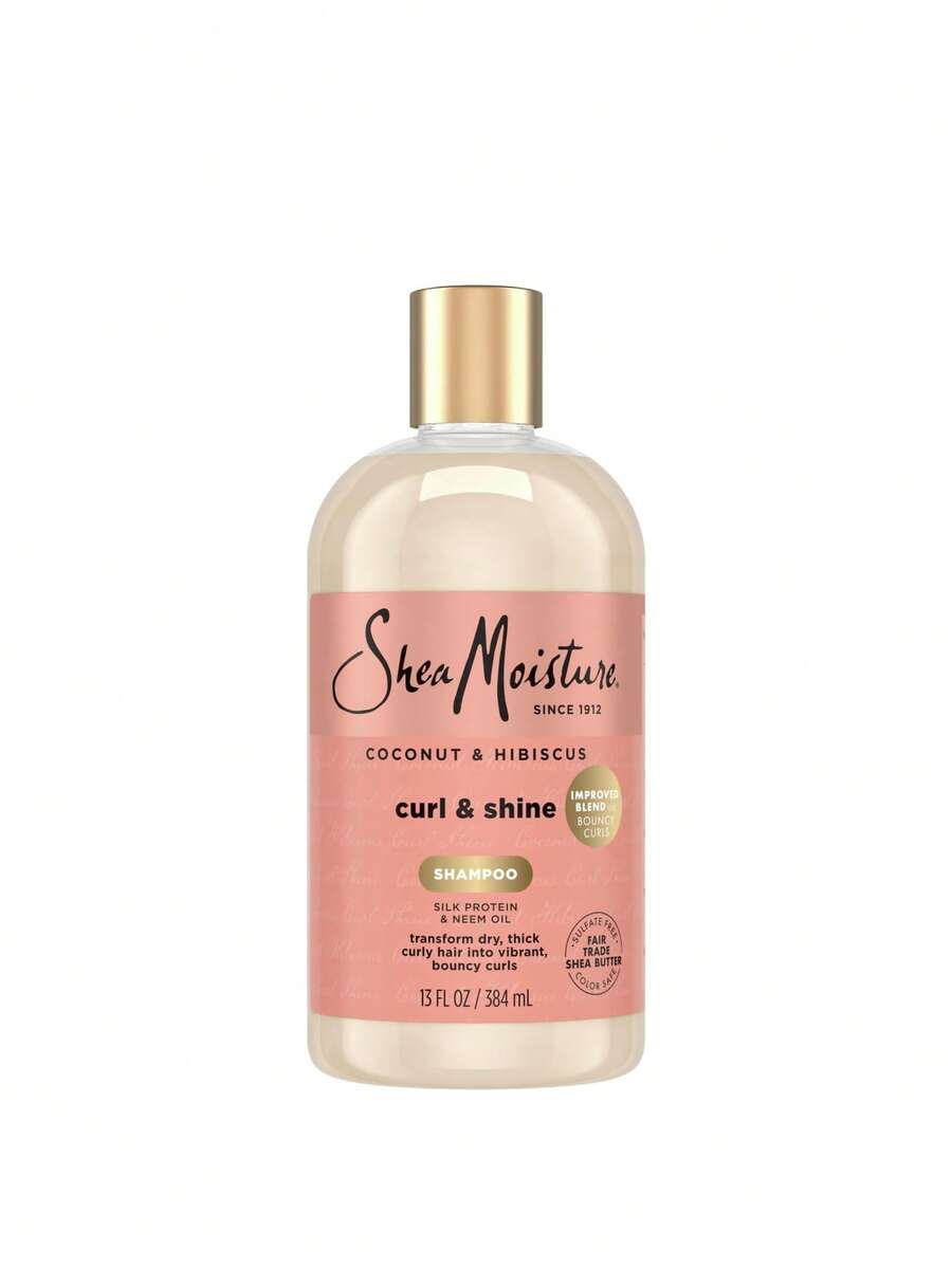 Shea Moisture Coconut & Hibiscus Curl & Shine Shampoo 384 Ml - White - View 1