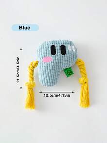 PETSIN P-Shaped Knot Toy, Gnawing And Making Sounds, Dog's' Letter Game , Making Funny Sounds, Playing Non-Stop, Dog's Grinding Tool - Multicolor - View 9