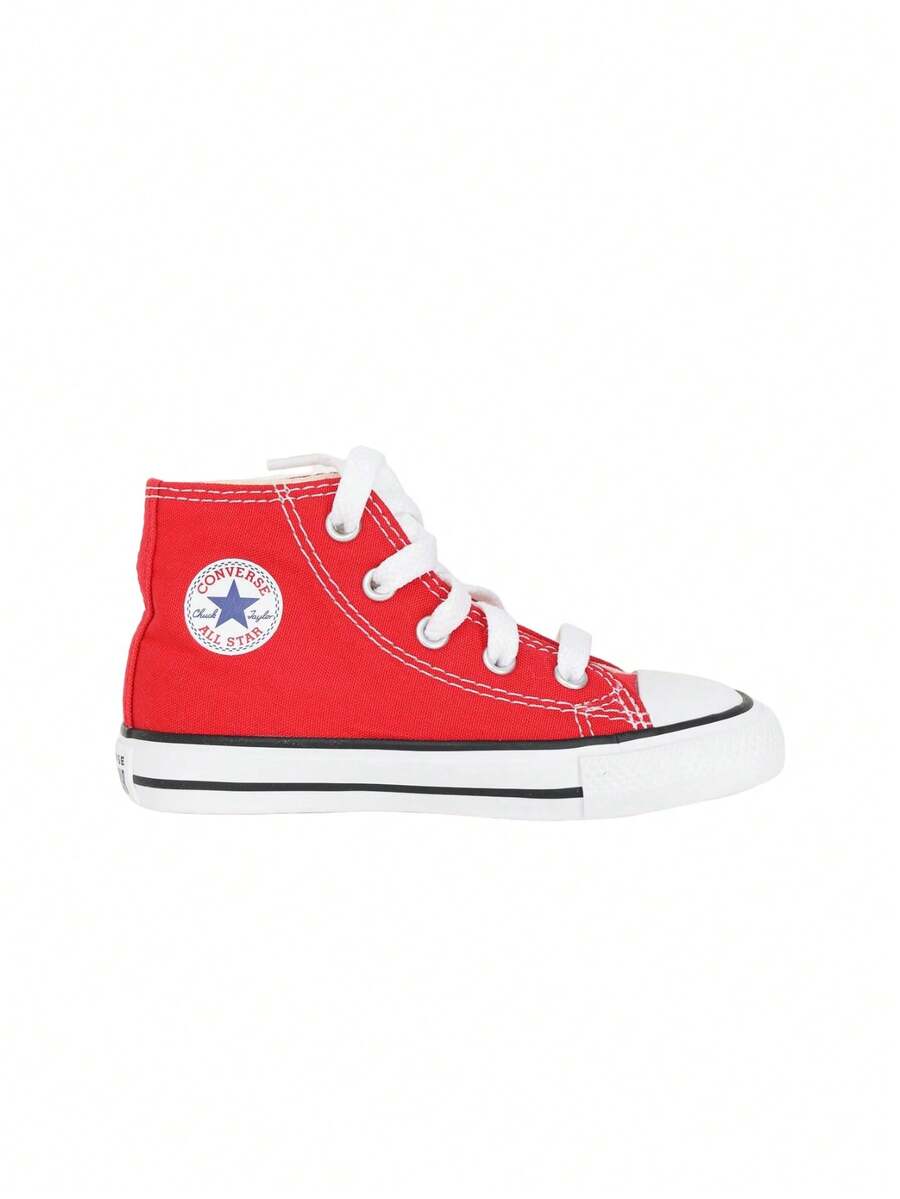 Converse Pantofi sport din pânză Chuck Taylor All Star High pentru copii, roșii / albi, 7J232C