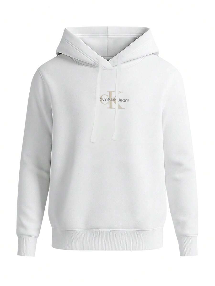 Calvin Klein Women's Hoodie White - BRIGHT WHITE - Visa 1